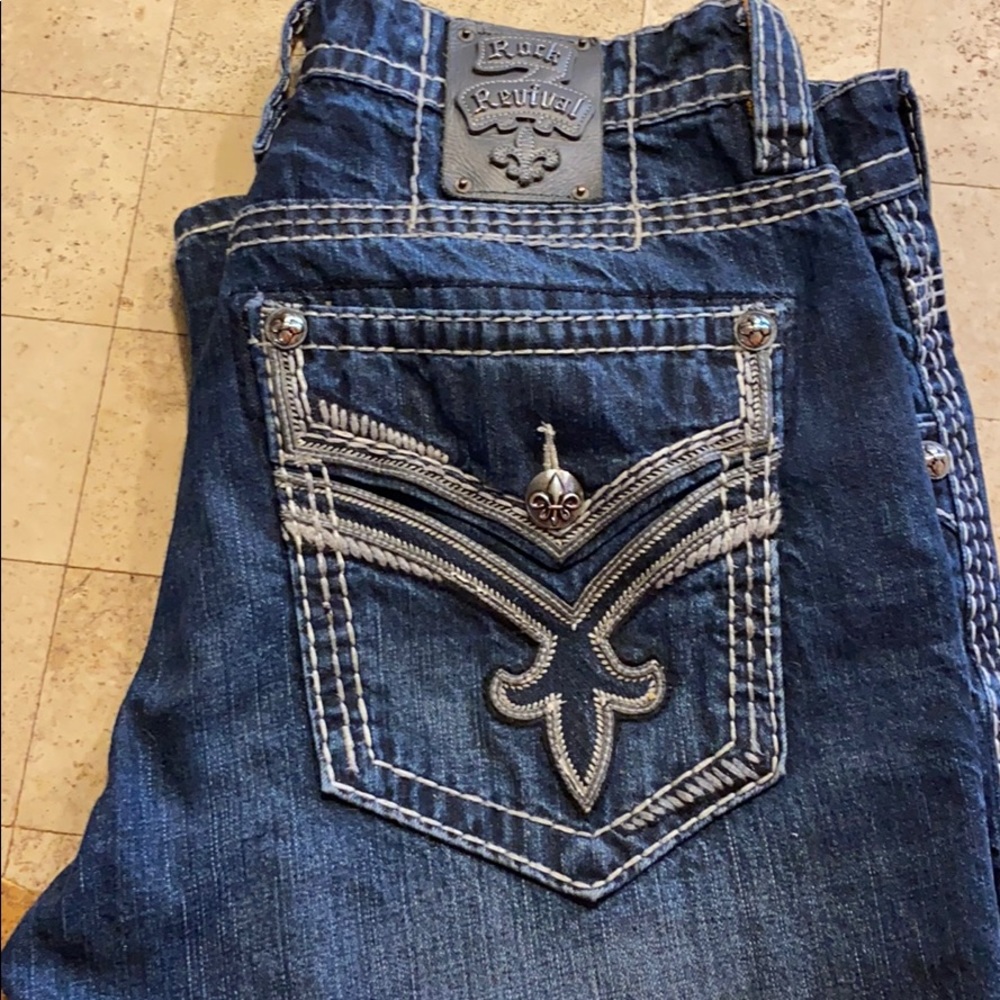 Men’s Rock Revival Jeans 36x34